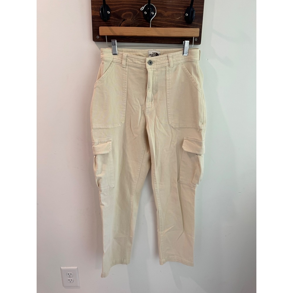 The North Face Womens Cream Beige High Rise Cargo Utility Pants Size‎ 10 Regular